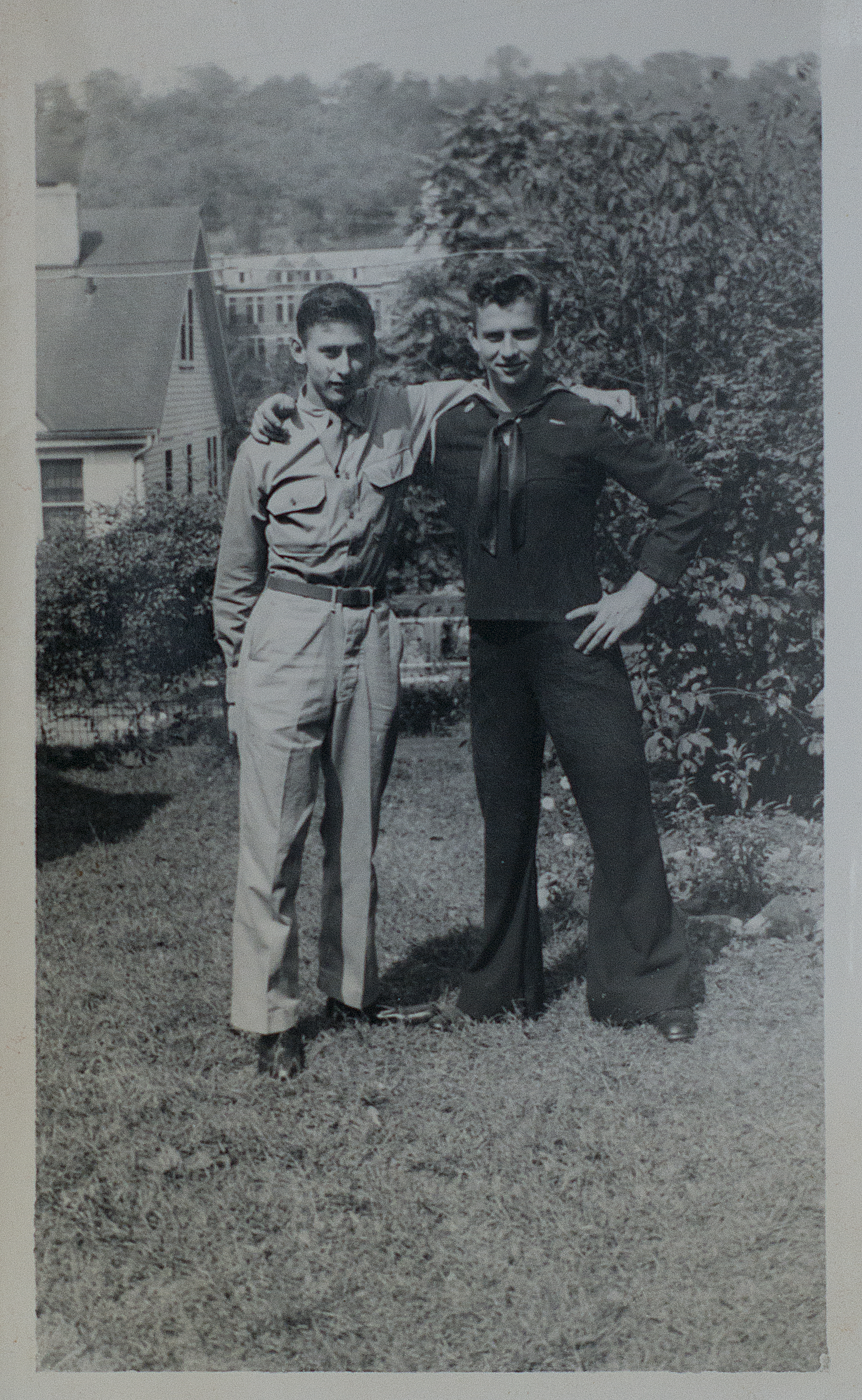Norb and his brother Howard who served in combat in the Pacific had just arrived home as Norb was given a five day leave before being shipped over to Japan