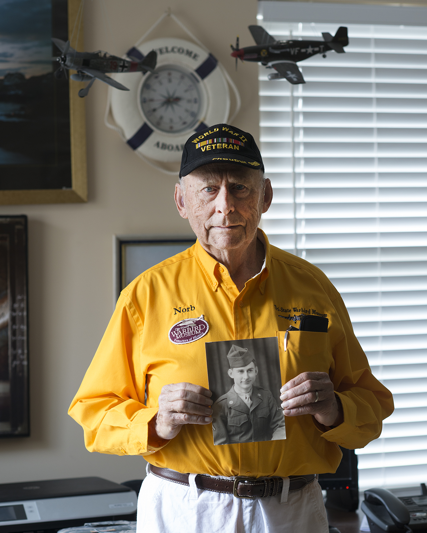 They Gave It All's portrait of Norb holding his service portrait