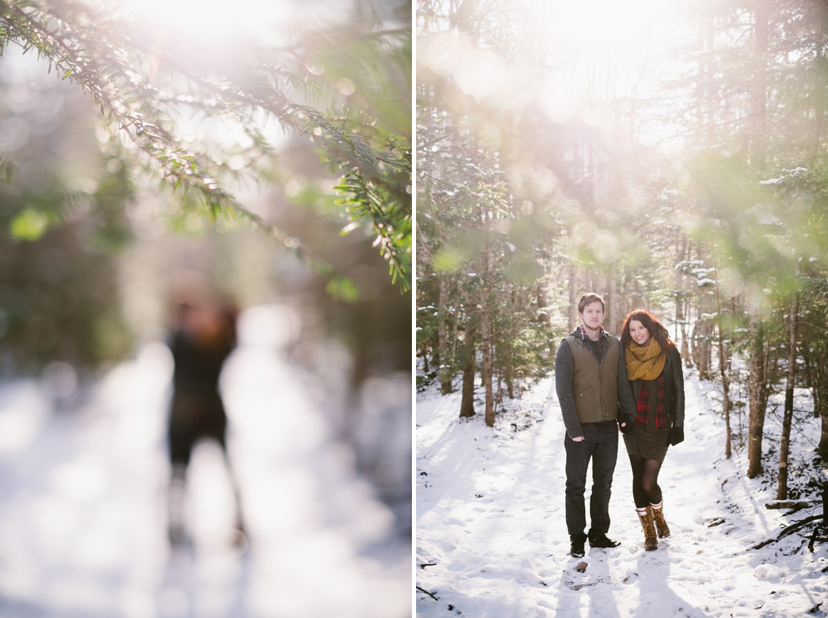 Candid Winter Engagement Photos