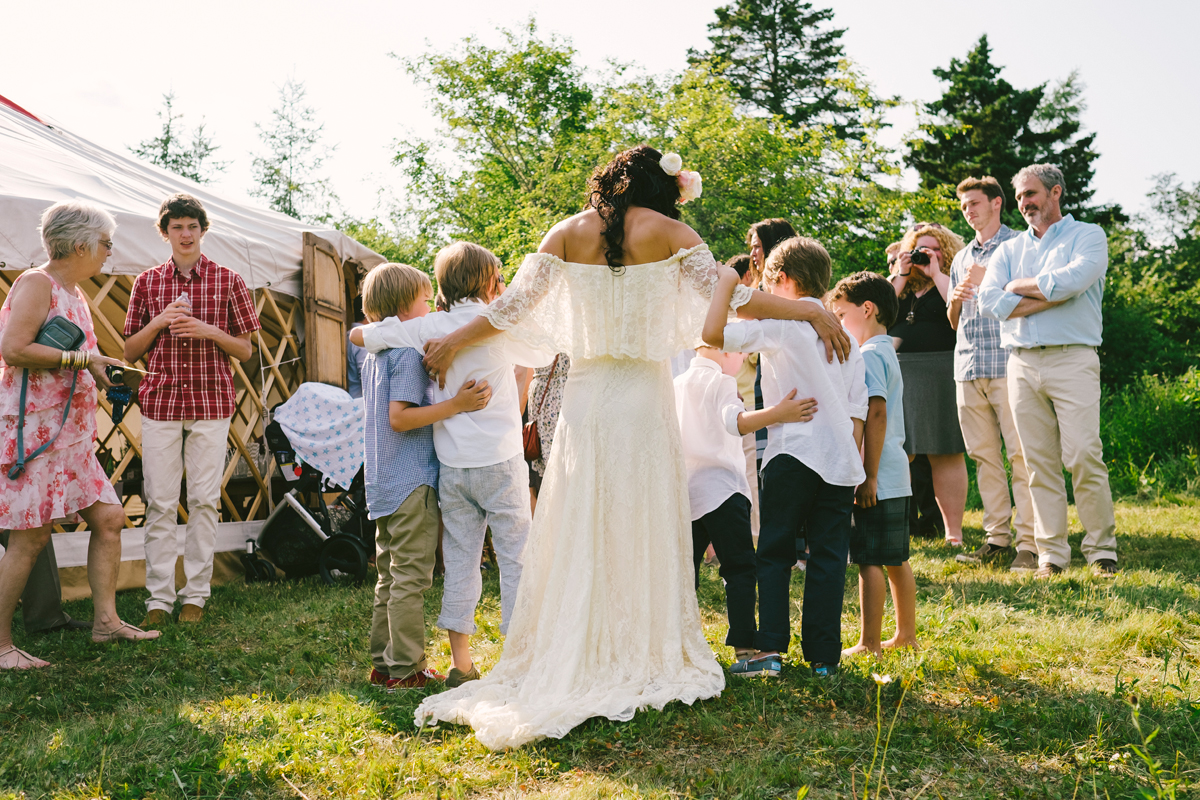 Backyard Yurt Wedding in Chester Nova Scotia