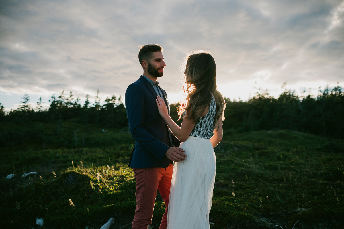 Duncan's Cove Nova Scotia Candid Engagement Photo Session