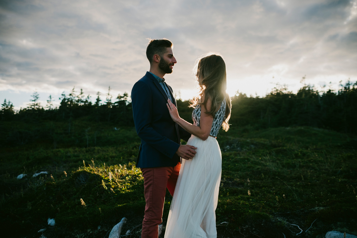 Duncan's Cove Nova Scotia Candid Engagement Photo Session