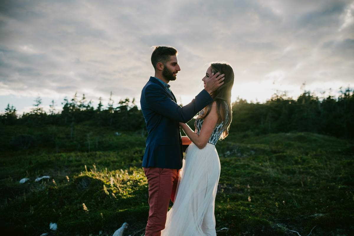 Duncan's Cove Nova Scotia Candid Engagement Photo Session