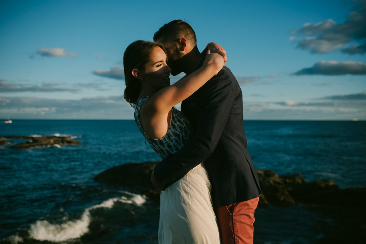 Duncan's Cove Nova Scotia Candid Engagement Photo Session