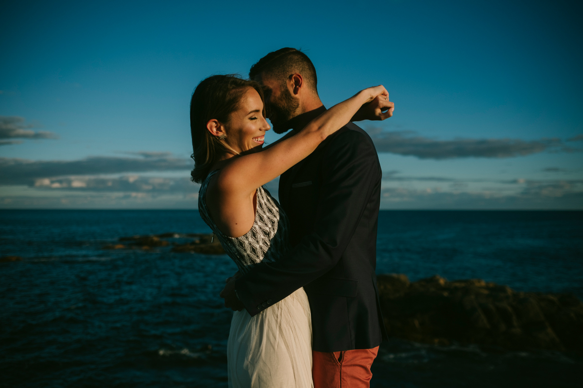 Duncan's Cove Nova Scotia Candid Engagement Photo Session