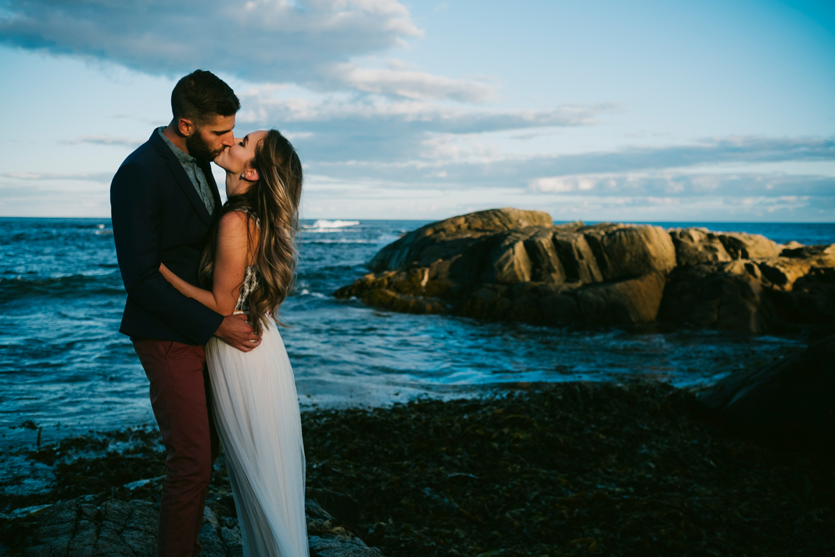 Duncan's Cove Nova Scotia Candid Engagement Photo Session