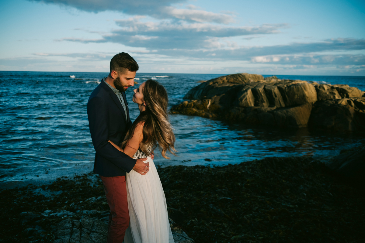 Duncan's Cove Nova Scotia Candid Engagement Photo Session