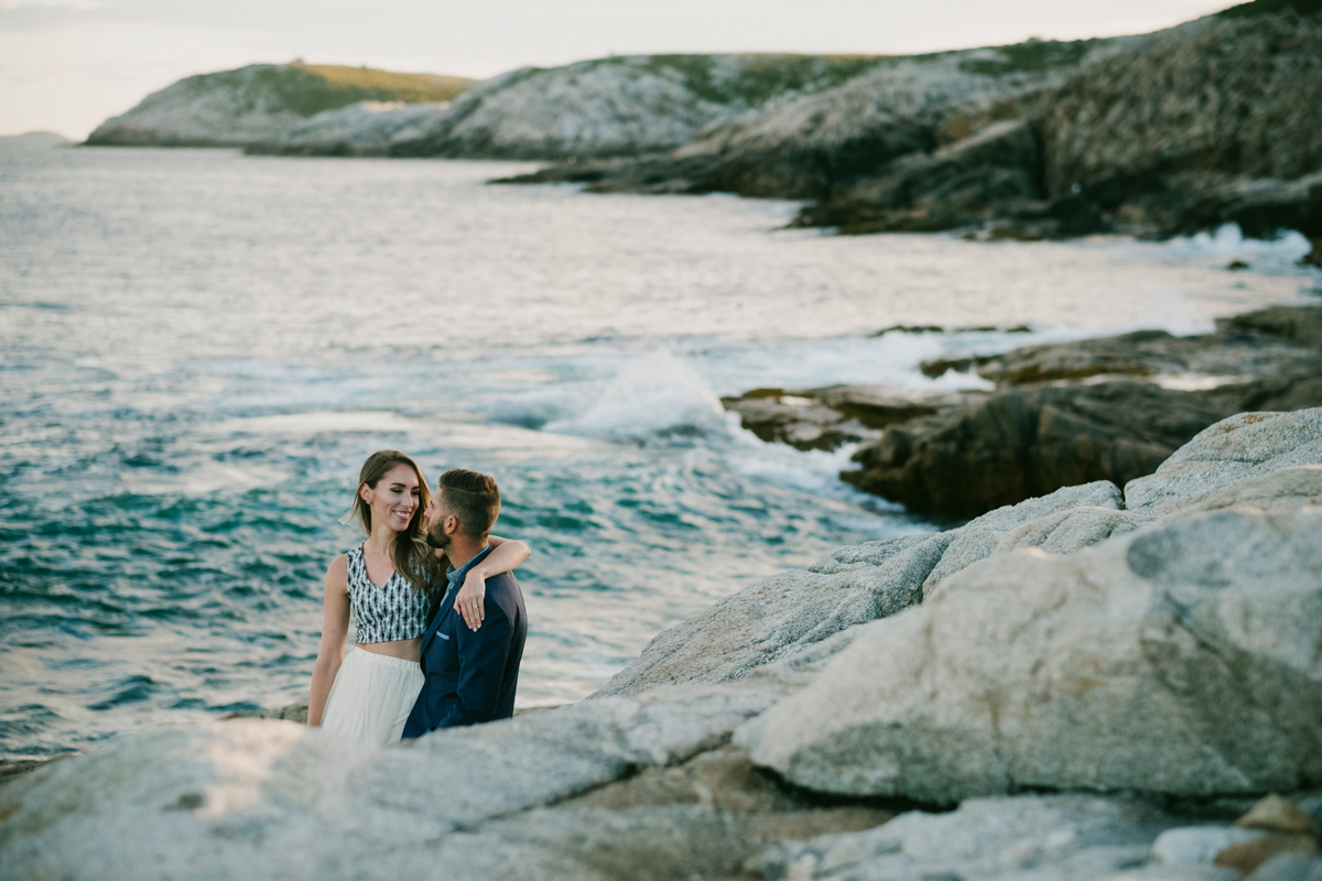 Duncan's Cove Nova Scotia Candid Engagement Photo Session