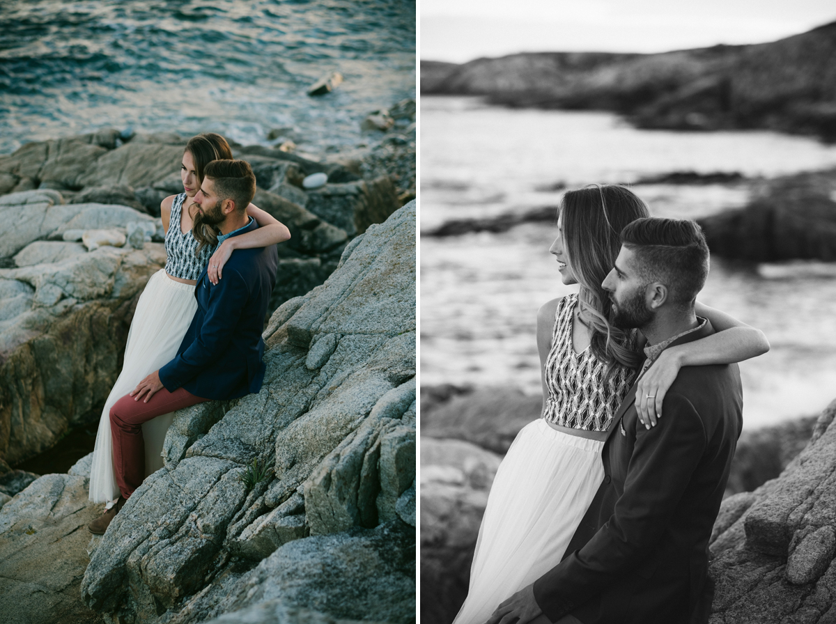 Duncan's Cove Nova Scotia Candid Engagement Photo Session