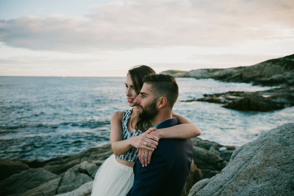 Duncan's Cove Nova Scotia Candid Engagement Photo Session