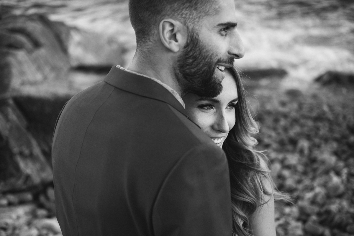 Duncan's Cove Nova Scotia Candid Engagement Photo Session