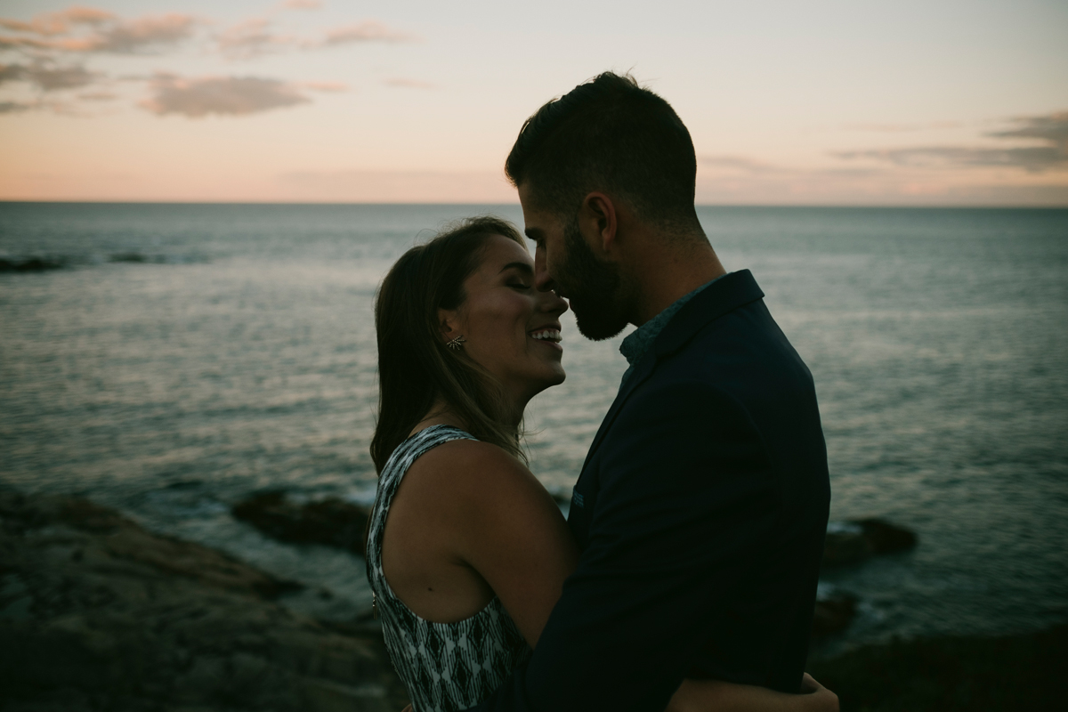 Duncan's Cove Nova Scotia Candid Engagement Photo Session