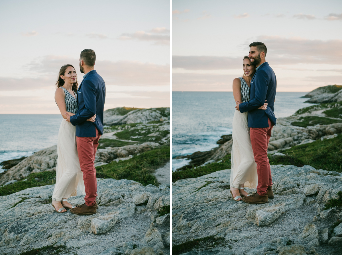 Duncan's Cove Nova Scotia Candid Engagement Photo Session