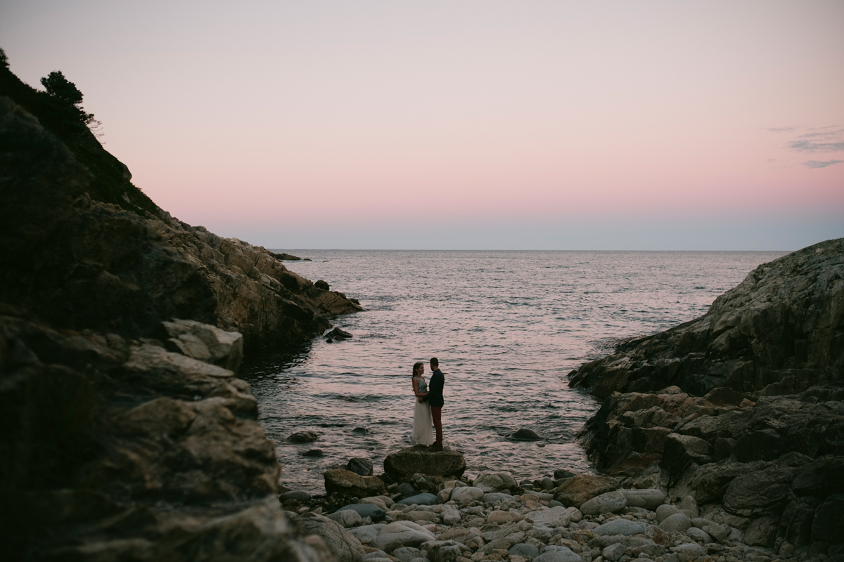 Duncan's Cove Nova Scotia Candid Engagement Photo Session