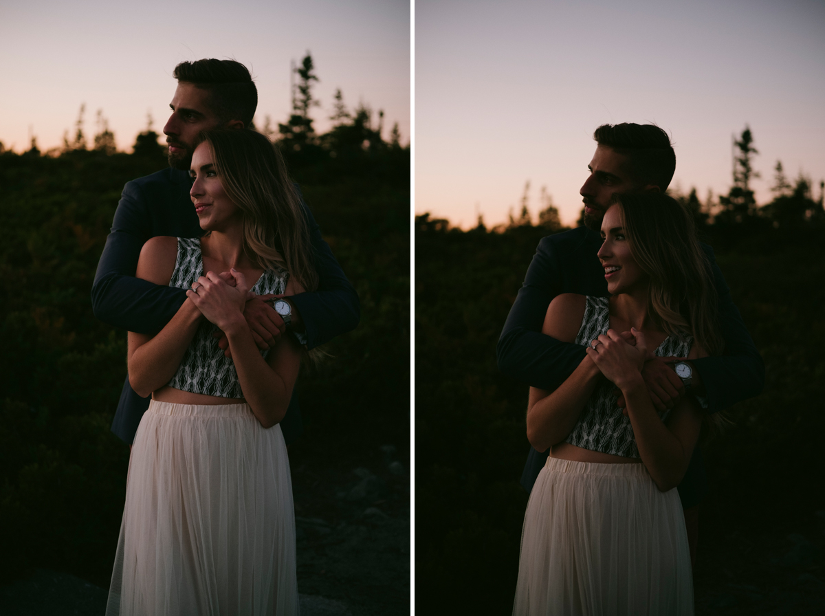 Duncan's Cove Nova Scotia Candid Engagement Photo Session