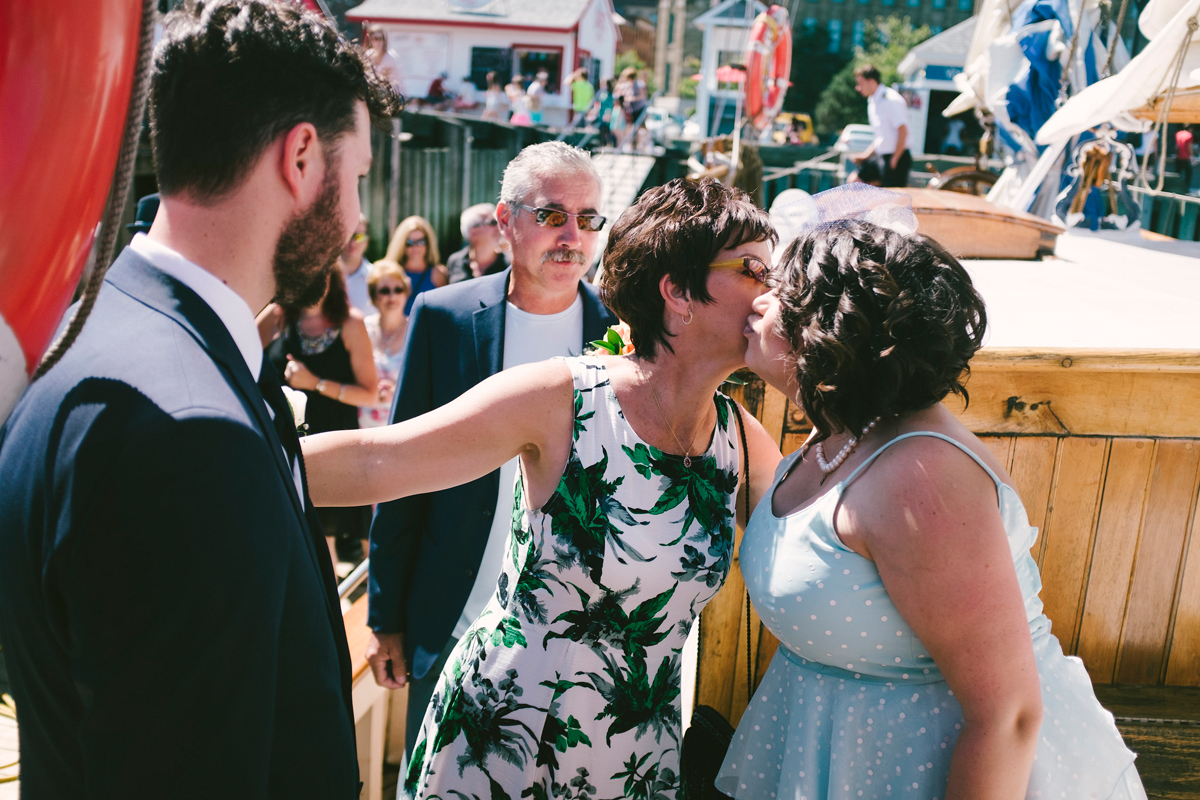 halifax nova scotia tall ship wedding backyard reception