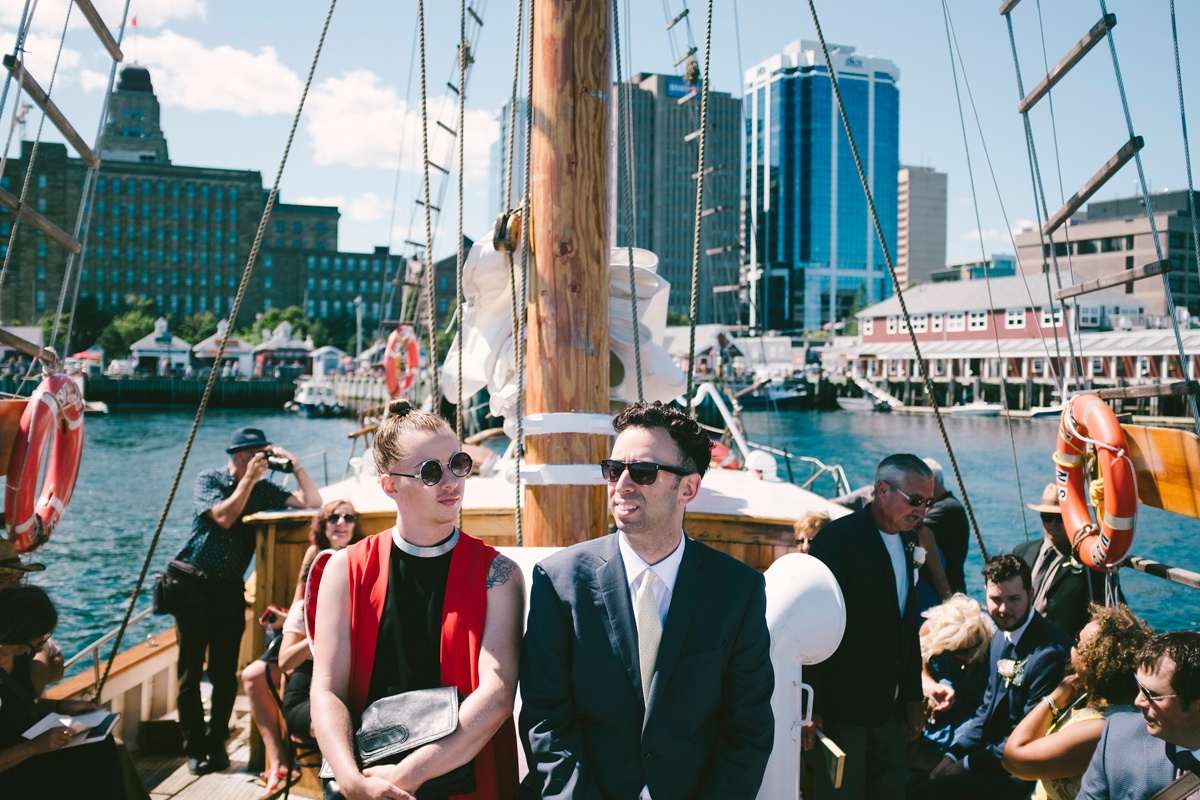 halifax nova scotia tall ship wedding backyard reception