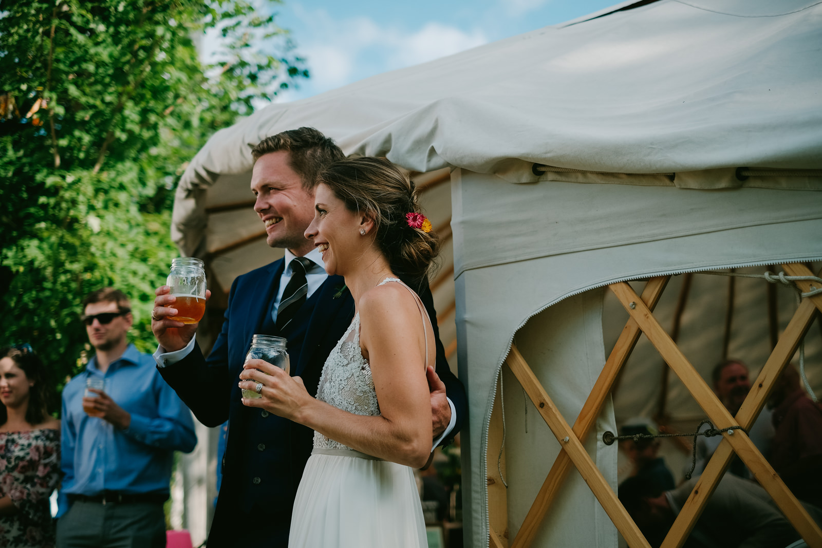 Wolfville gaspereau valley nova scotia Backyard Yurt Wedding