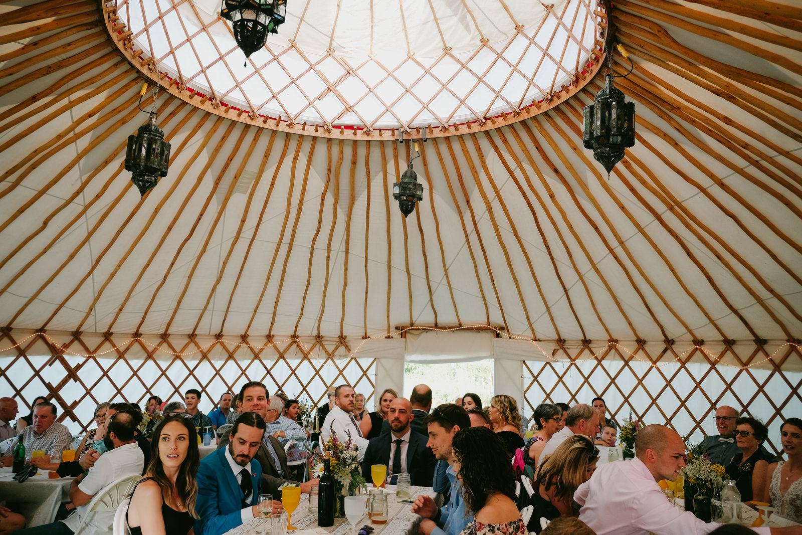 Wolfville gaspereau valley nova scotia Backyard Yurt Wedding