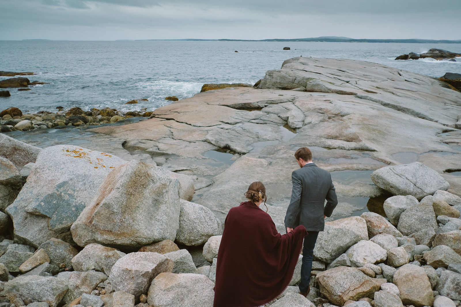 a fall elopement at polly cove nova scotia