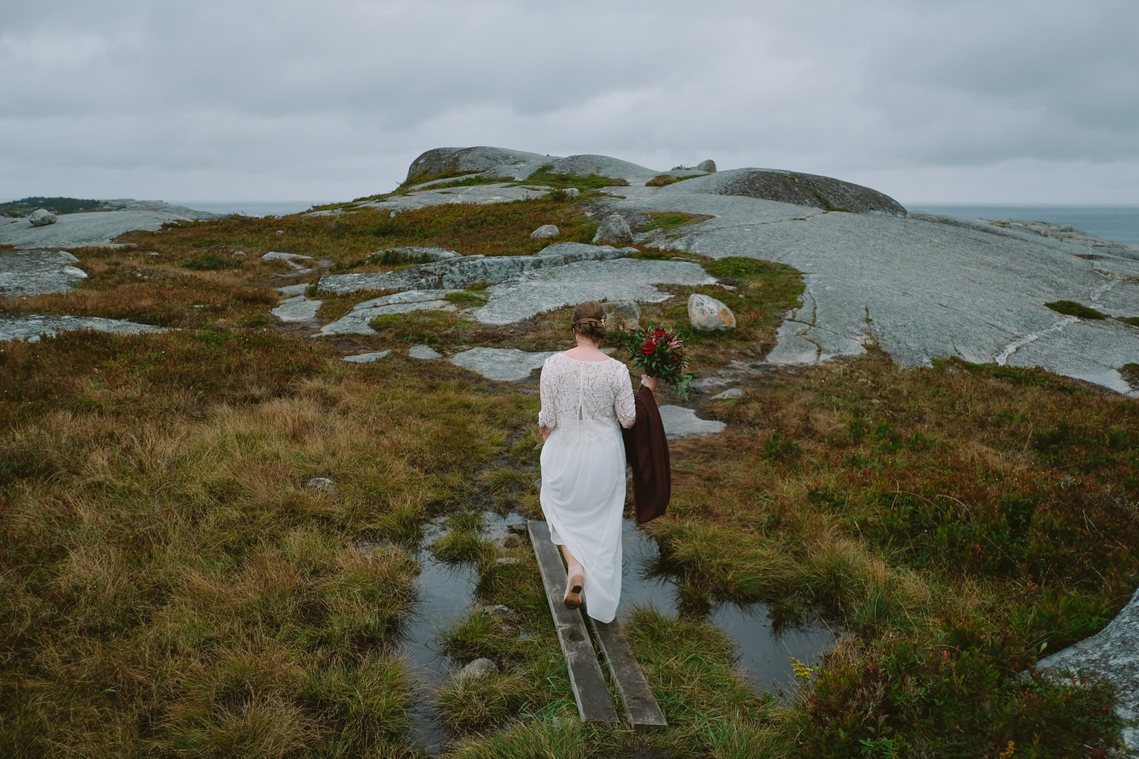 a fall elopement at polly cove nova scotia