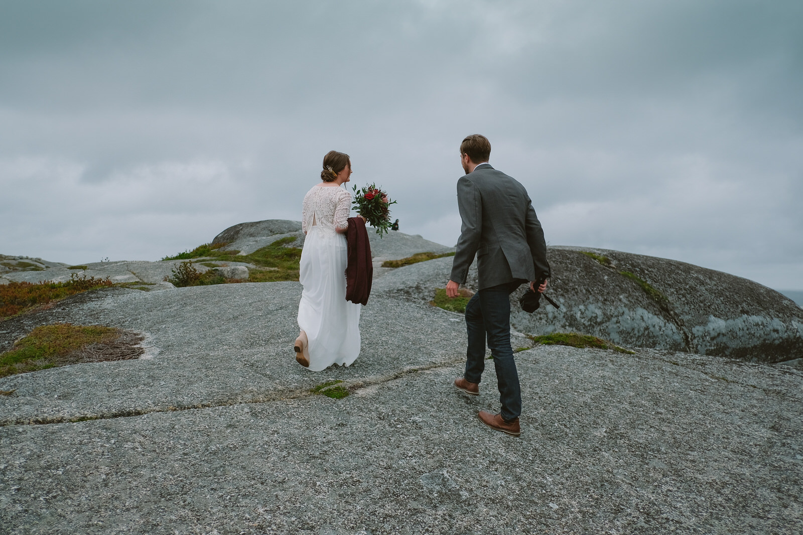 a fall elopement at polly cove nova scotia