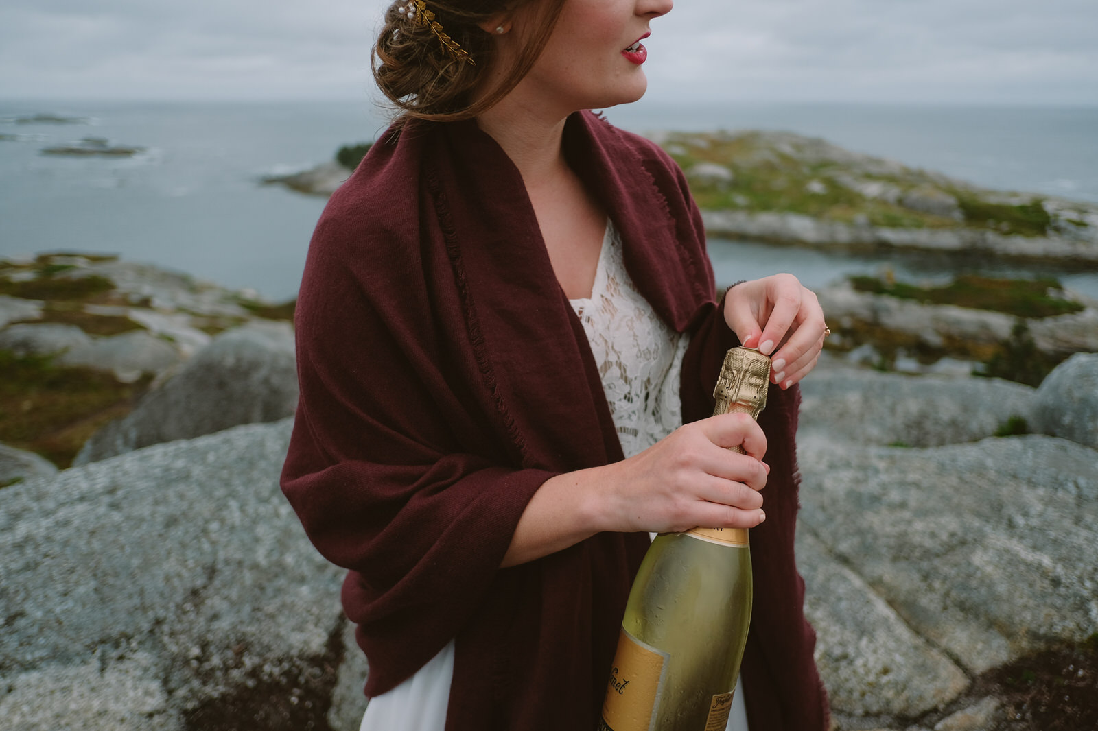 a fall elopement at polly cove nova scotia