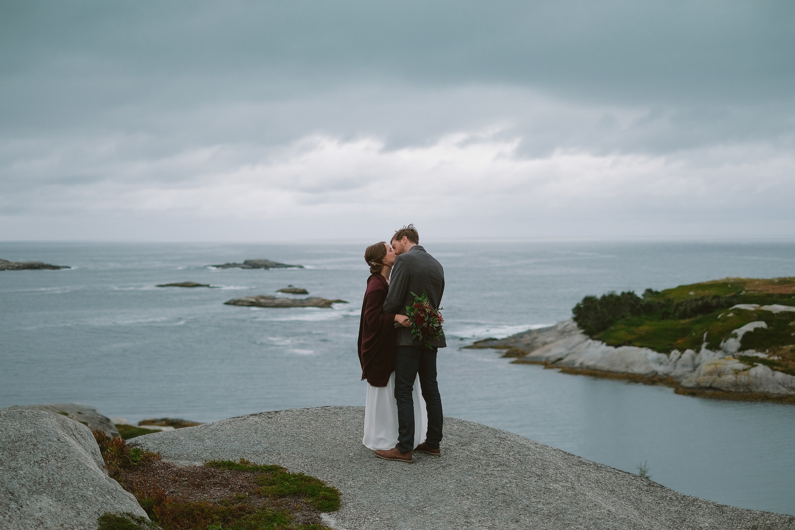 a fall elopement at polly cove nova scotia