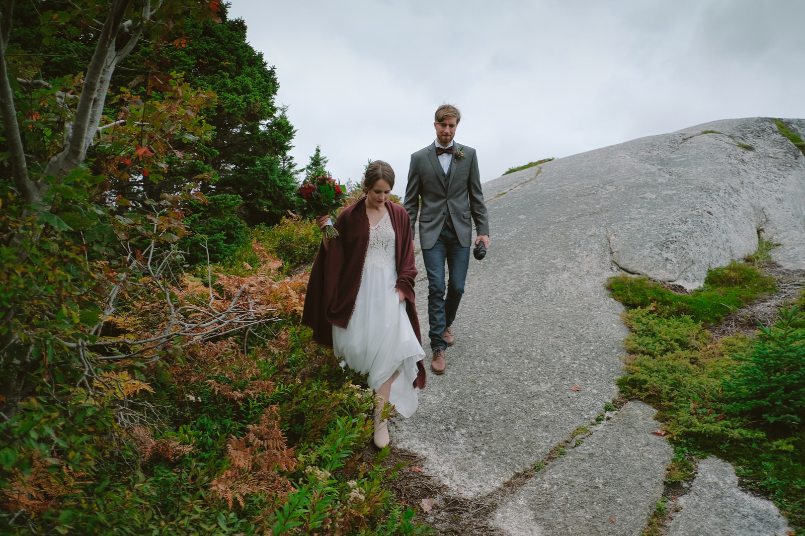 a fall elopement at polly cove nova scotia