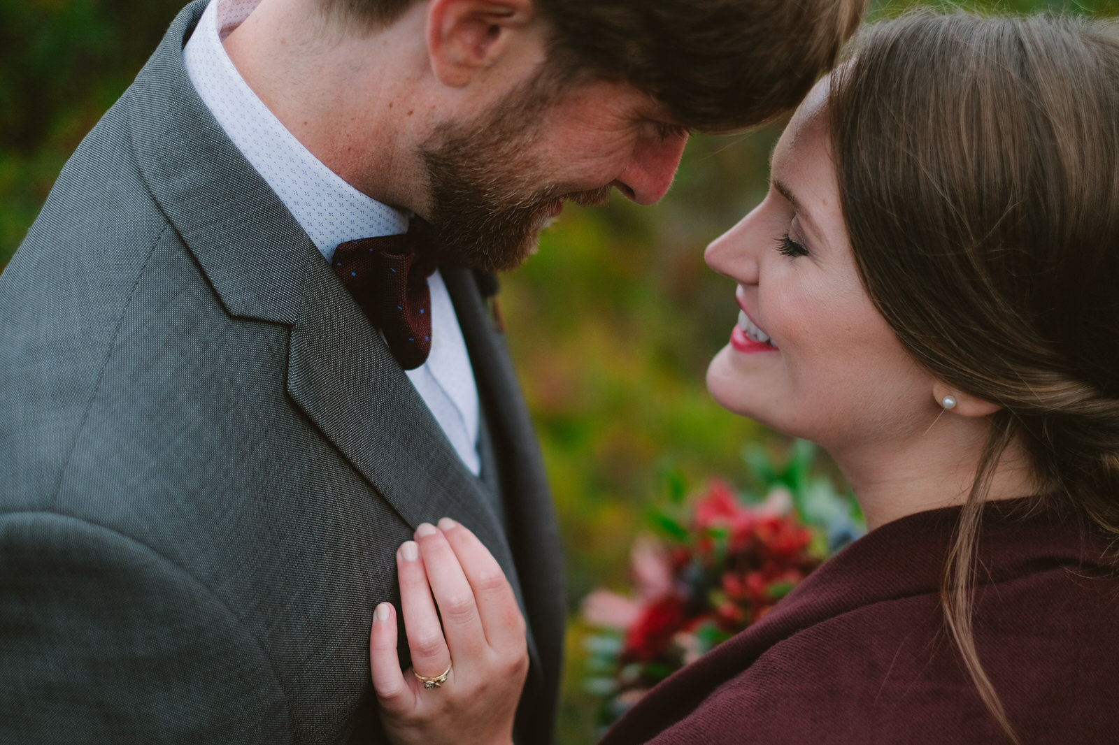 a fall elopement at polly cove nova scotia