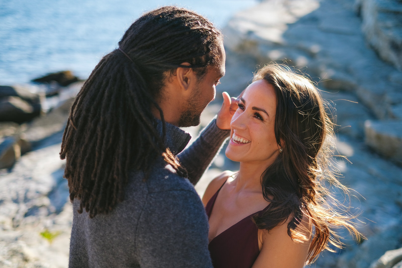 polly cove nova scotia engagement photo session