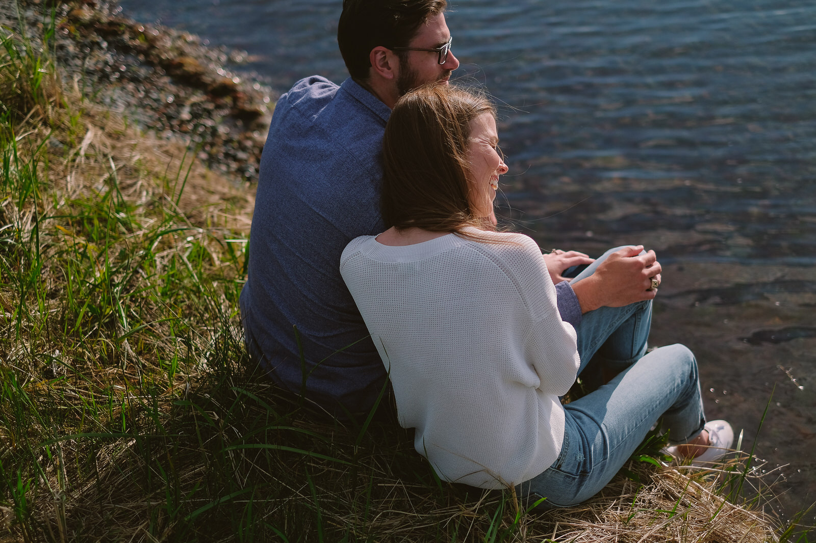 MacCormacks Beach Park eastern passage nova scotia engagement photos