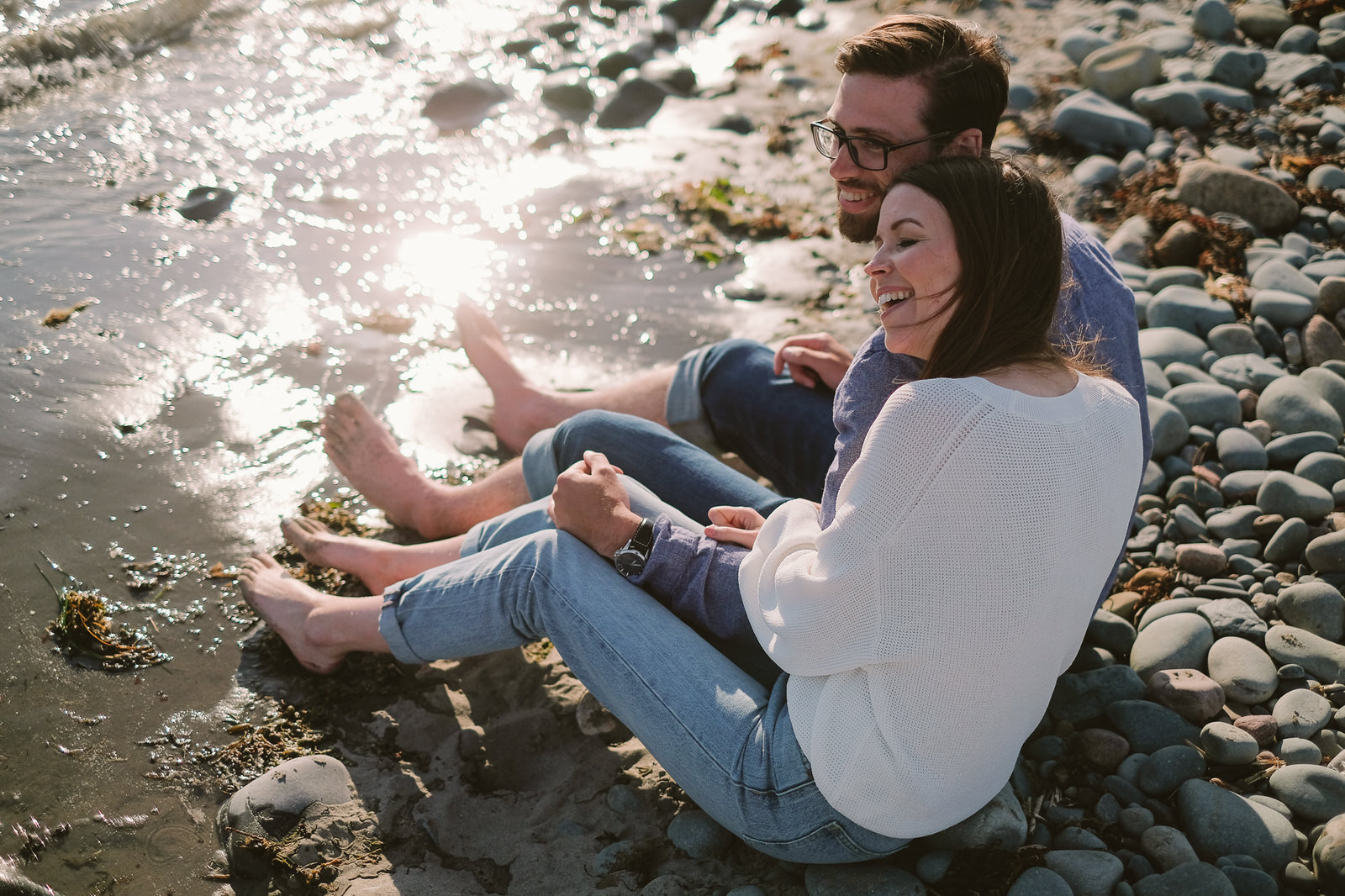 MacCormacks Beach Park eastern passage nova scotia engagement photos