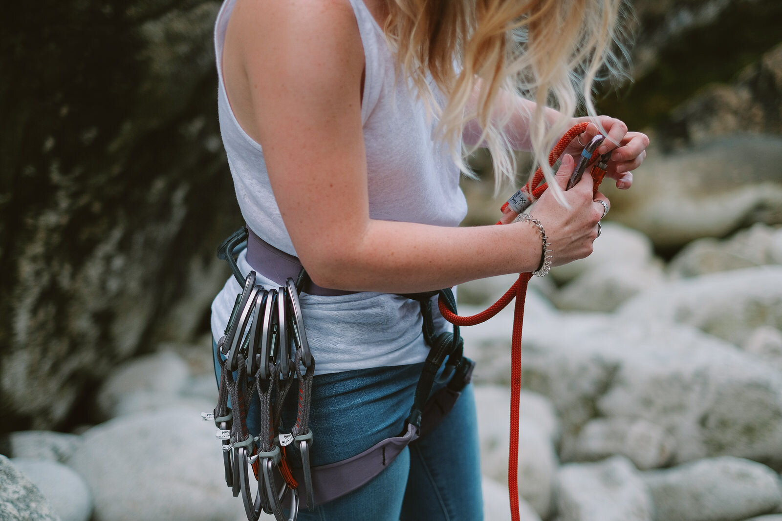 Rock Climbing Engagement Session at Chebucto Head