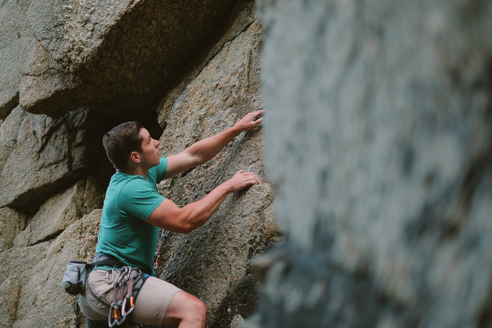 Rock Climbing Engagement Session at Chebucto Head