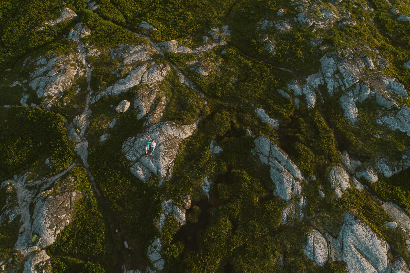 Rock Climbing Engagement Session at Chebucto Head