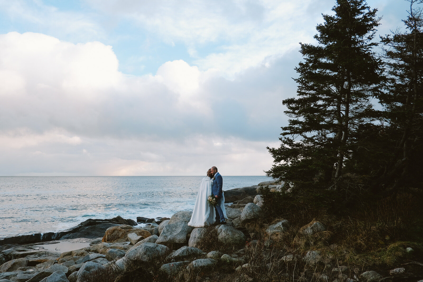 purcells cove herring cove halifax nova scotia winter wedding photos