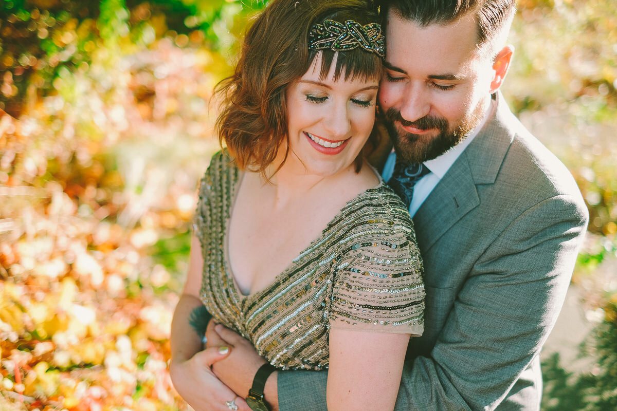  A fall wedding at Sullivan's Pond in Dartmouth, Nova Scotia, followed by a backyard reception. Formal photographs along the Dartmouth Waterfront by Evan McMaster, a Halifax based Wedding Photographer. 