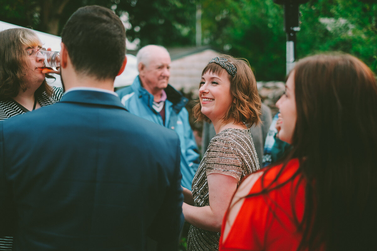  A fall wedding at Sullivan's Pond in Dartmouth, Nova Scotia, followed by a backyard reception. Formal photographs along the Dartmouth Waterfront by Evan McMaster, a Halifax based Wedding Photographer. 