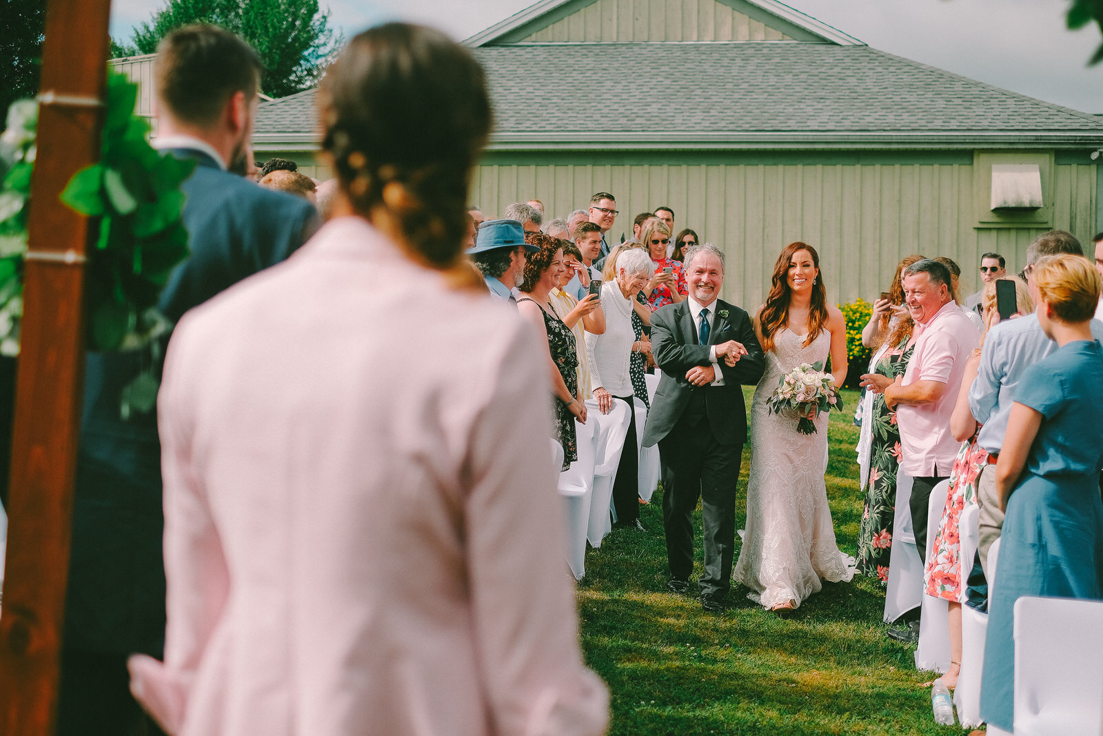  A lovely mid-summer wedding at Sainte-Famille Wines Ltd, located just outside of Windsor Nova Scoita. Candid wedding photographs captured by Halifax based photographer Evan McMaster. 