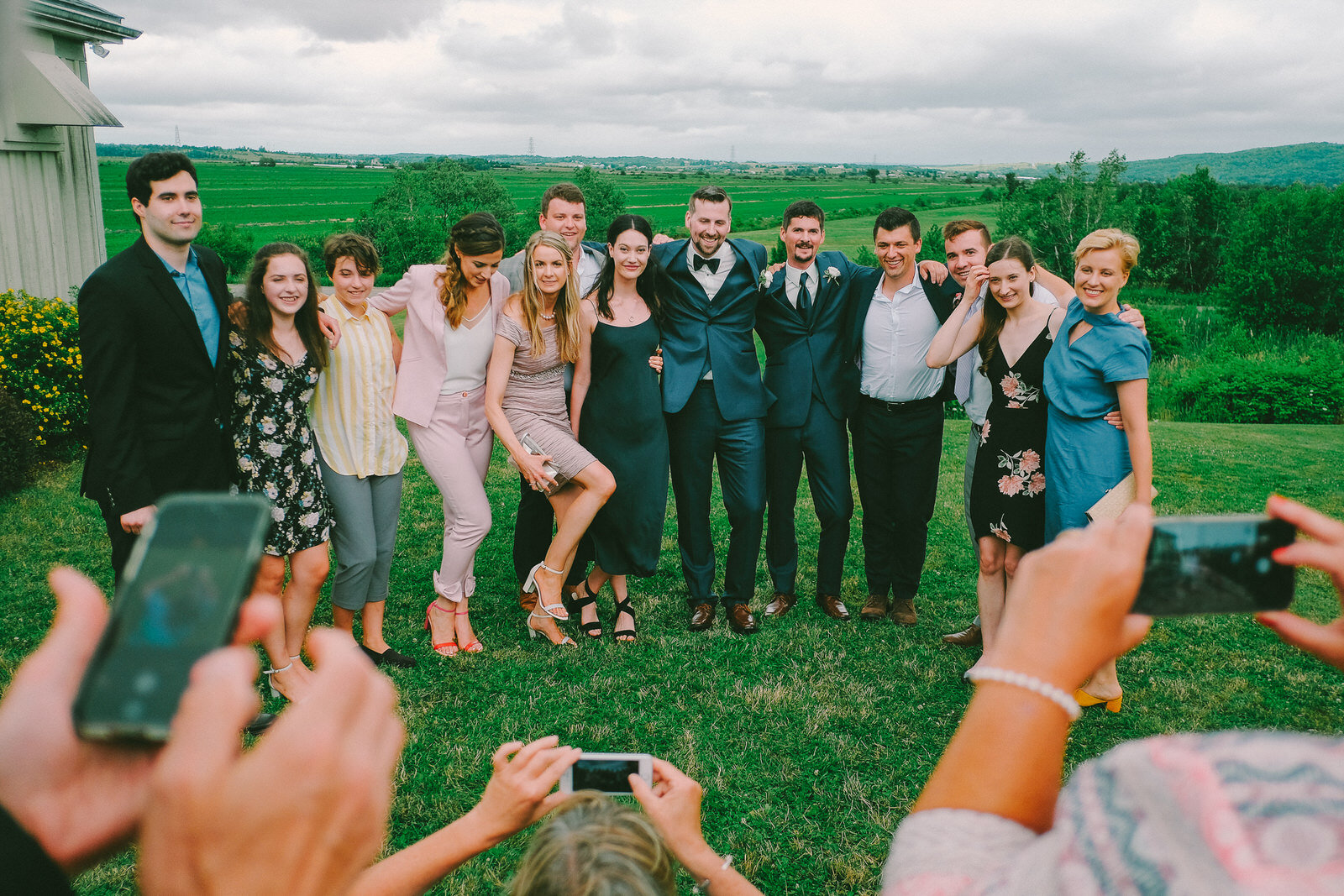  A lovely mid-summer wedding at Sainte-Famille Wines Ltd, located just outside of Windsor Nova Scoita. Candid wedding photographs captured by Halifax based photographer Evan McMaster. 