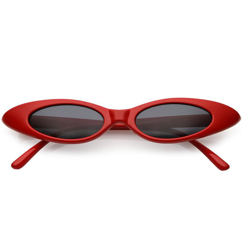 Thin Red Cat Eye Sunglasses