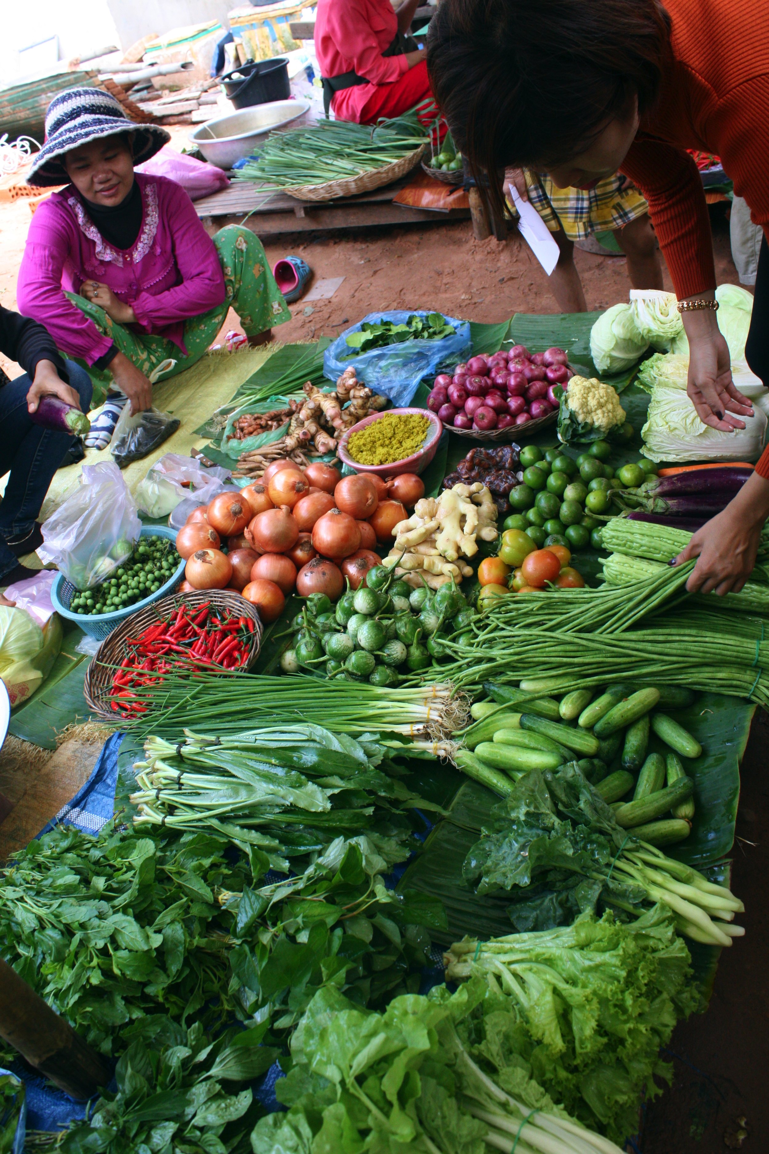  Morning market visit near Sela's. 