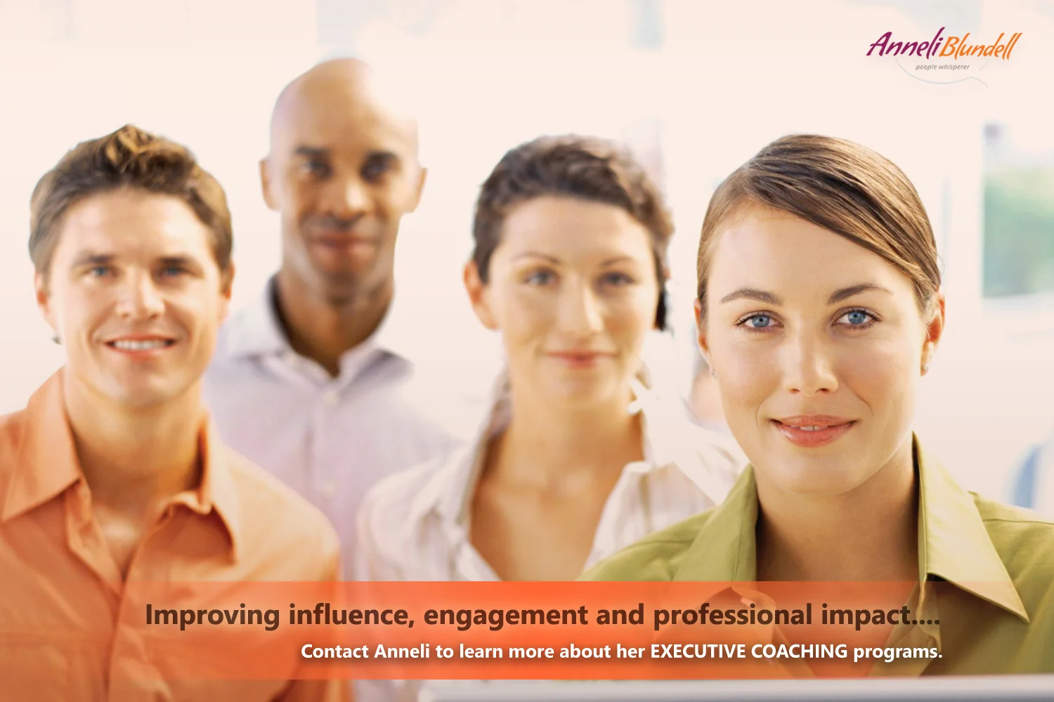 Need to improve your leadership effectiveness through greater influence , engagement and impact ? Contact Anneli today to discuss how working one on one with a communication expert can help you reach your leadership goals .