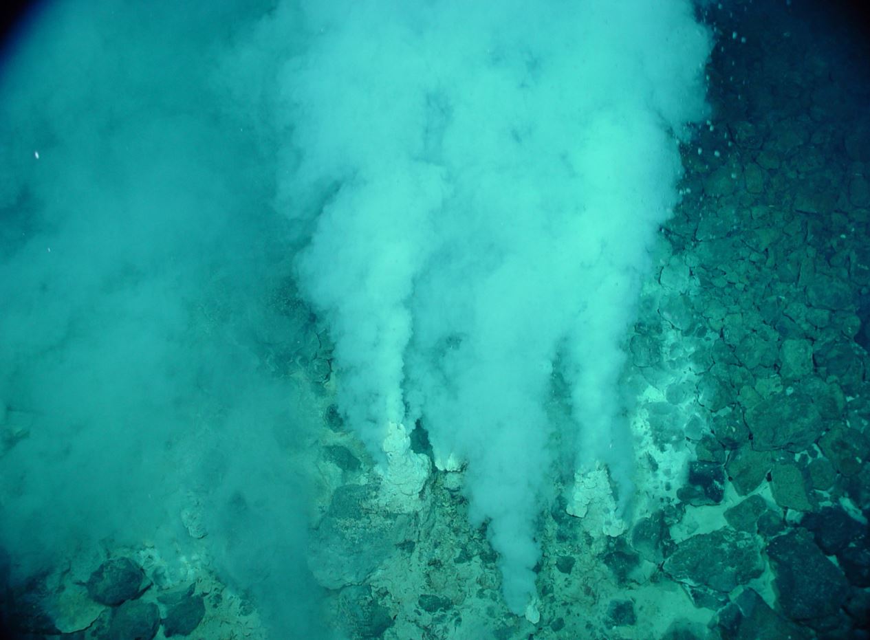 Hydrothermal vents on the seafloor hold the key to understanding the evolution of cellular life - Image Credit: NOAA/WikimediaCommons