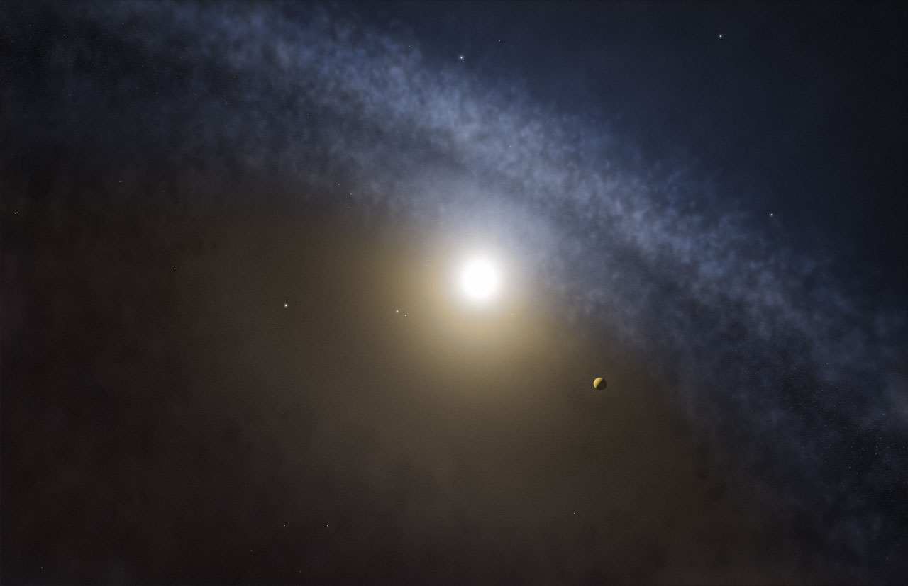 Artist’s impression of a transitional disc around a young star - Image Credit: ESO