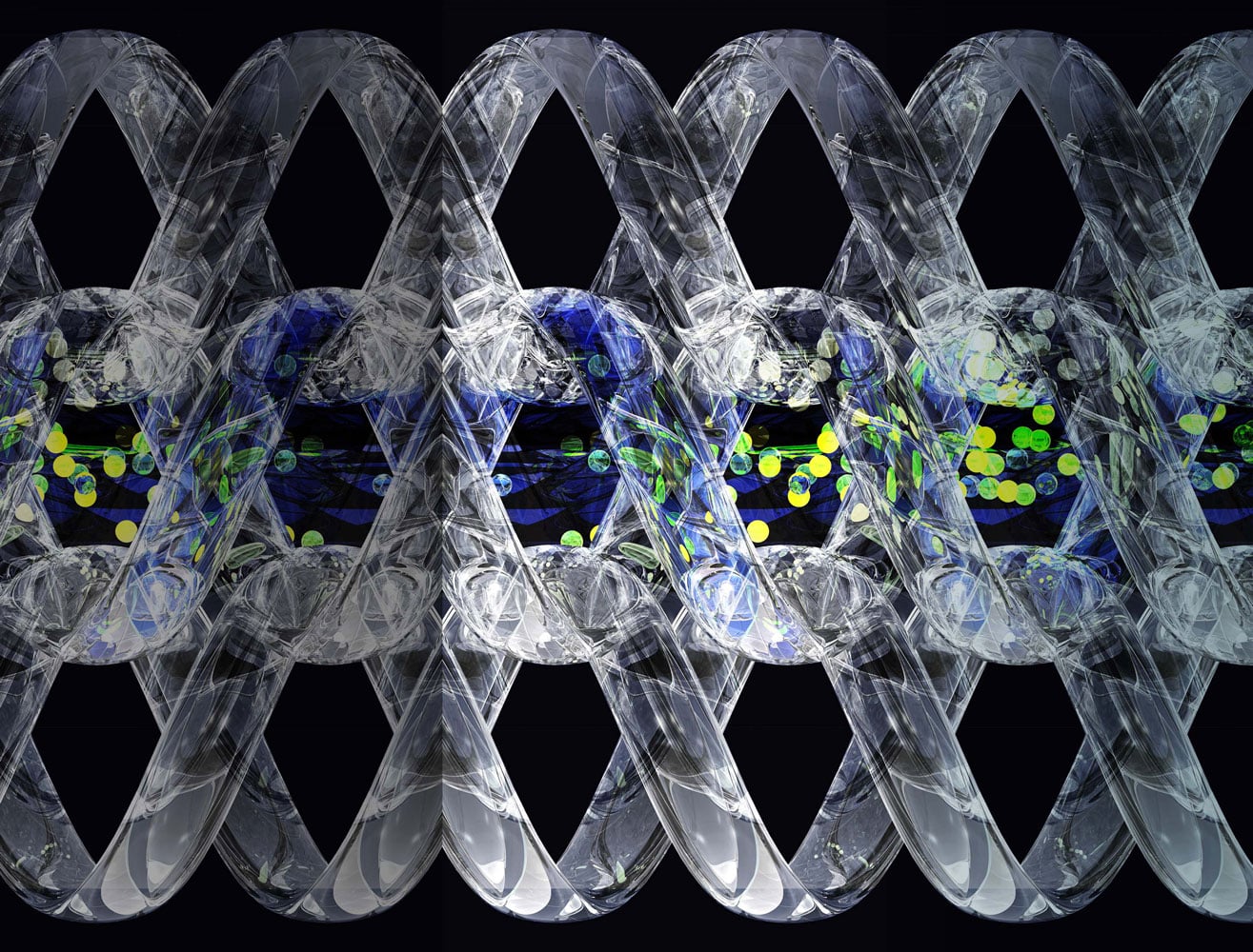 Graphic of a synthetic pore channel - Image Credit: Michael Northrop, Arizona State University