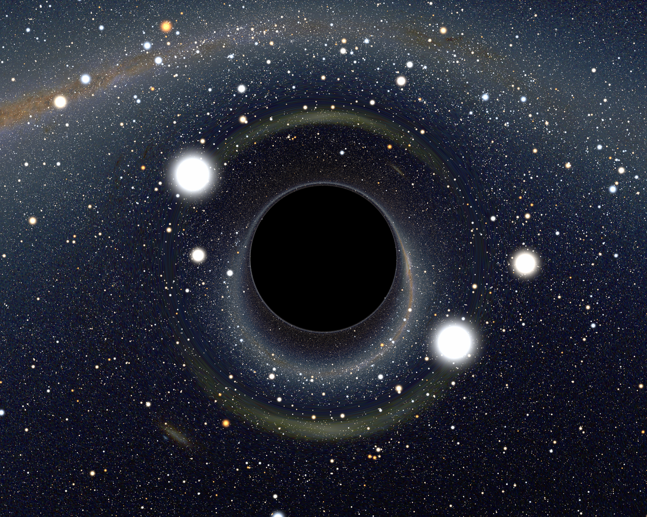 Gravitational waves can give direct evidence of the existence of black holes. - Image Credit: Alain Riazuelo, IAP/UPMC/CNRS