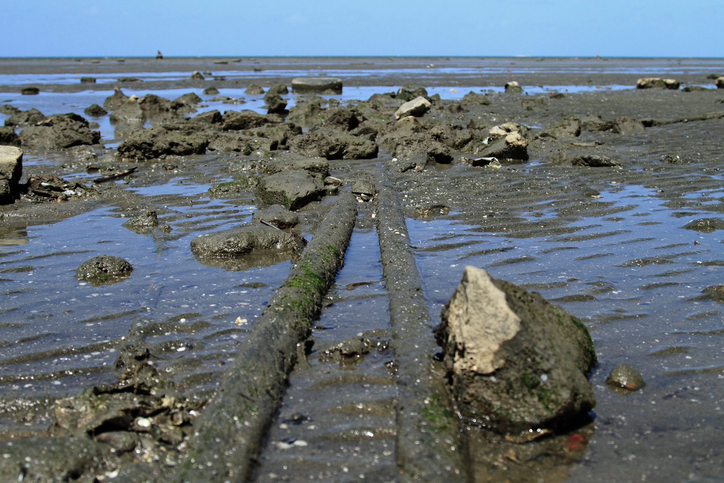 An undersea cable lands in Fiji. - Image Credit: Nicole Starosielski,