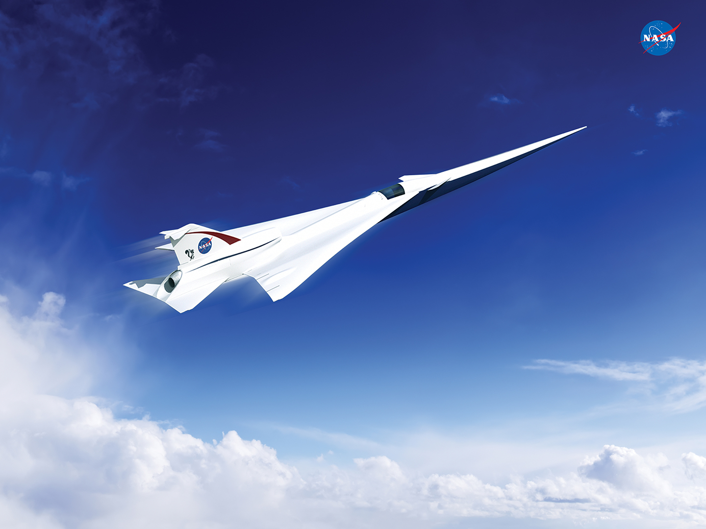This is an artist’s concept of a possible Low Boom Flight Demonstration Quiet Supersonic Transport (QueSST) X-plane design. The award of a preliminary design contract is the first step towards the possible return of supersonic passenger travel – but this time quieter and more affordable. - Image Credits: Lockheed Martin